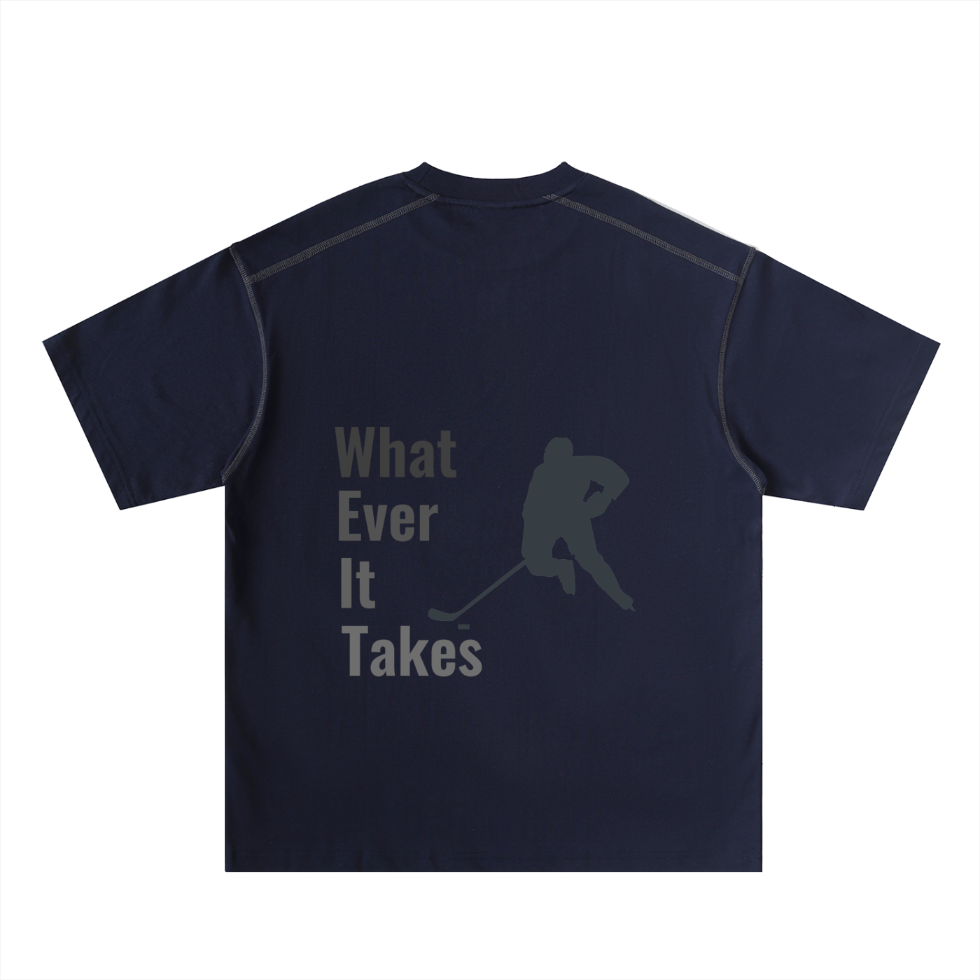 Oversized Contrast-Stitched Cotton Tee