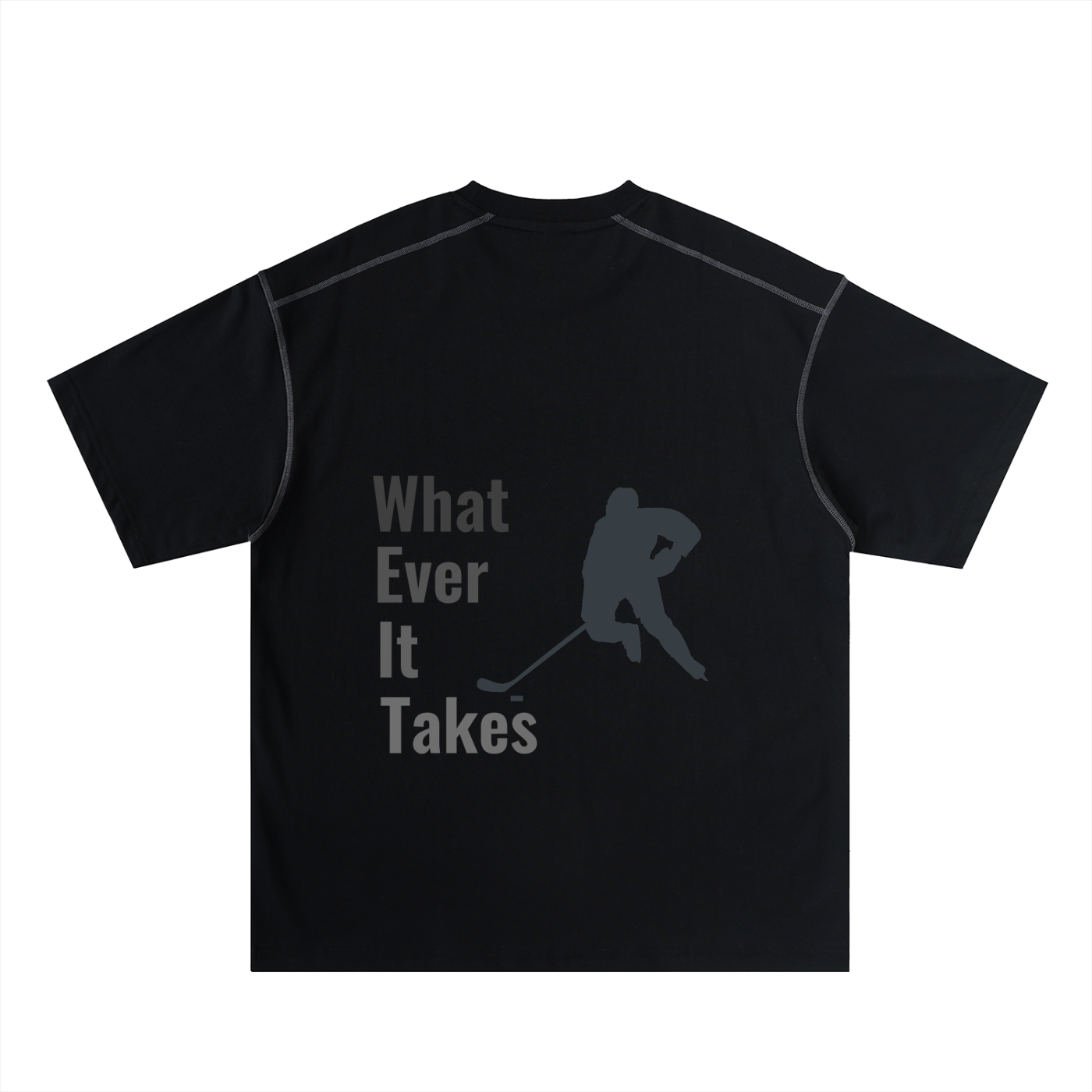 Oversized Contrast-Stitched Cotton Tee