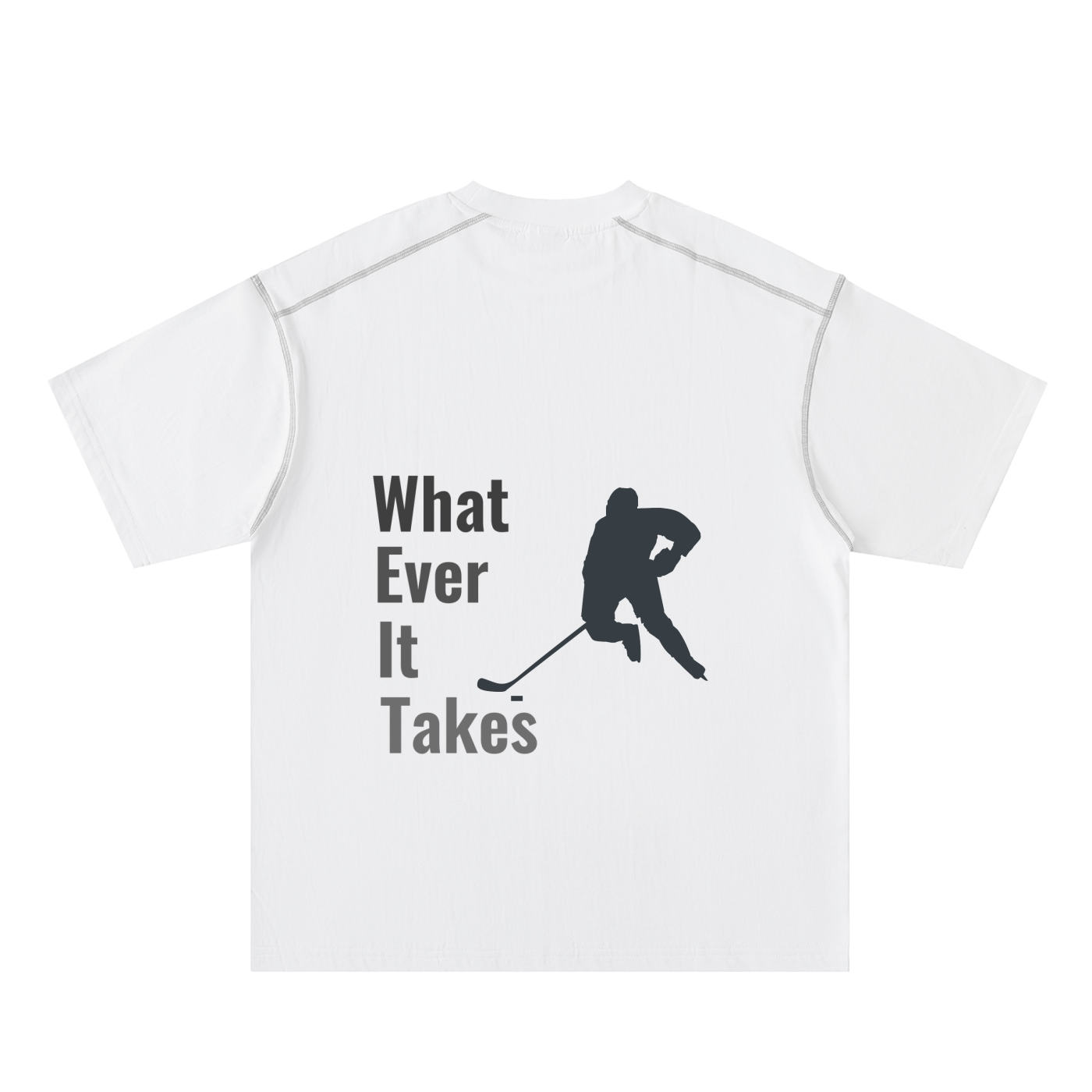 Oversized Contrast-Stitched Cotton Tee