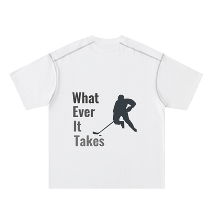 Oversized Contrast-Stitched Cotton Tee